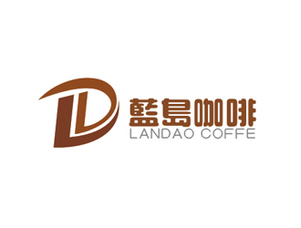 祝小林的藍(lán)島咖啡logo設(shè)計