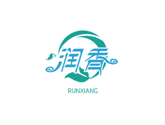 薛永輝的廣州市潤香環(huán)?？萍加邢薰緇ogo設計