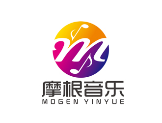 趙鵬的摩根音樂 對稱標(biāo)識logologo設(shè)計