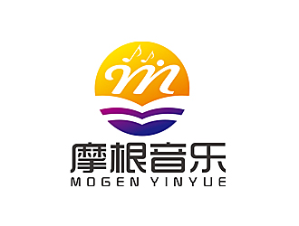 趙鵬的摩根音樂 對稱標(biāo)識logologo設(shè)計