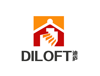 潘樂的迪廬；DILOFT 對稱標志logo設計