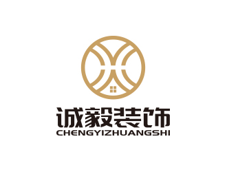 孫金澤的誠毅室內(nèi)裝飾設(shè)計工作室logo設(shè)計