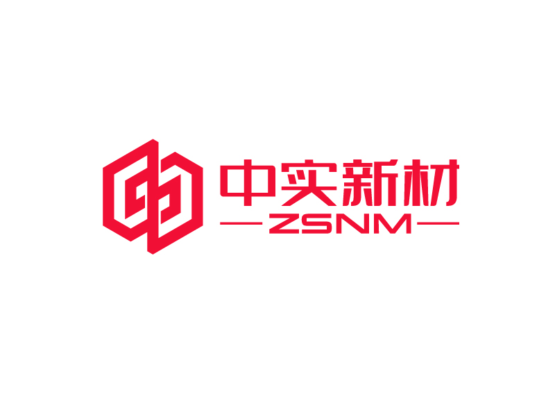 唐國強(qiáng)的ZSNM/中實(shí)新材/中實(shí)新材（北京）科技有限公司logo設(shè)計