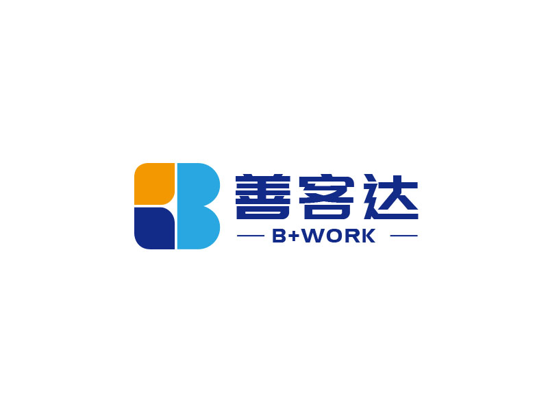 朱紅娟的B+WORK  善客達logo設(shè)計