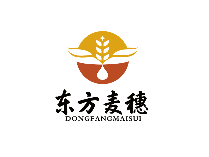 李杰的白酒品牌，東方麥穗logo設(shè)計