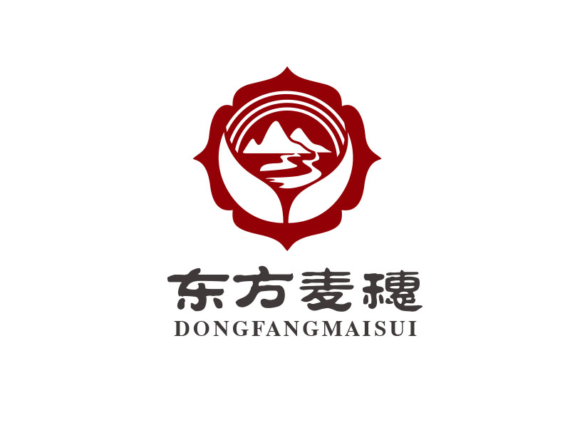朱紅娟的白酒品牌，東方麥穗logo設(shè)計