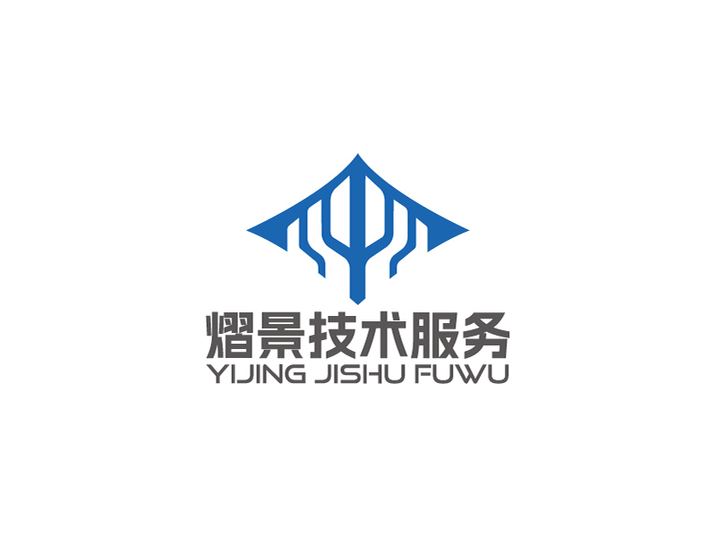 楊忠的熠景，熠景技術(shù)服務(wù)logo設(shè)計